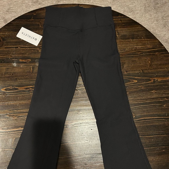 Brand New Elation Flare Black Ribbed leggings - Picture 7 of 9